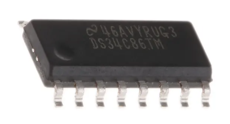 DS34C86TM/NOPB                Controlador de línea SMD, interfaz, half duplex, RS422, RS423